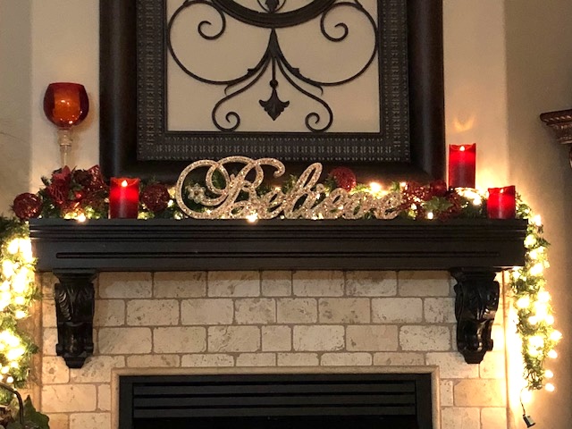 Christmas Believe Mantel