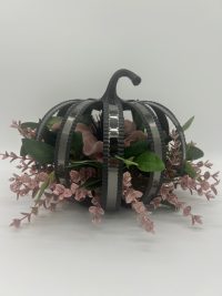 Black Metal Pumpkin (Pink Sparkle)