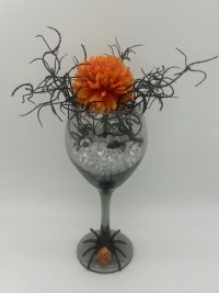 Spider Wine Glass Floral
