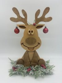 Wooden Christmas Reindeer Decor