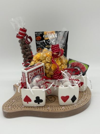 Treats & Game (Crib) Gift Basket # 2