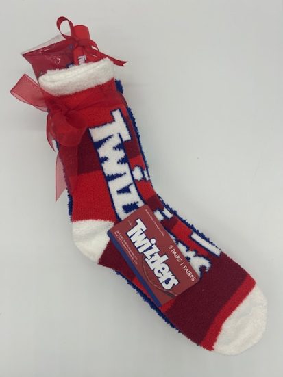 Twizzlers Socks (3 pk) with Twizzlers & Paint Stick.